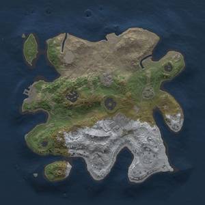 Thumbnail Rust Map: Procedural Map, Size: 2500, Seed: 1190273497, 10 Monuments