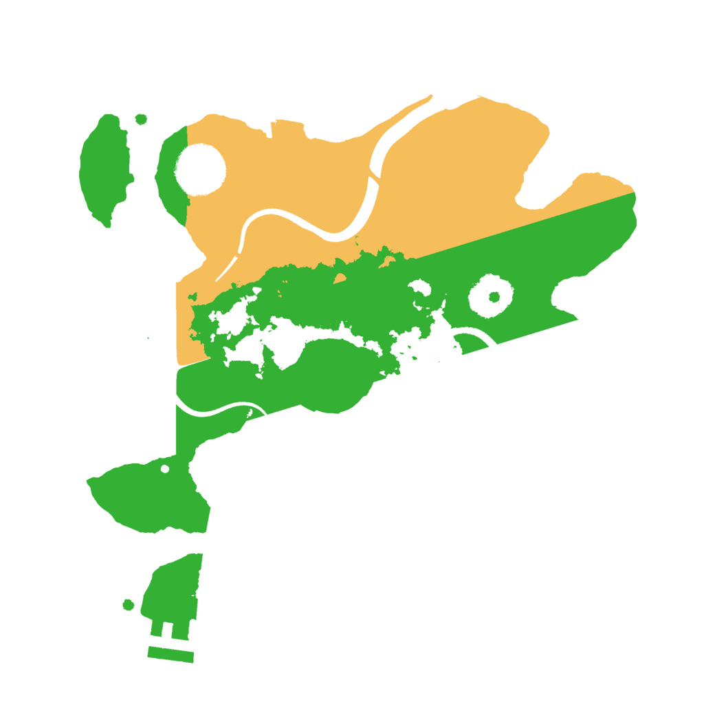 Biome Rust Map: Procedural Map, Size: 2500, Seed: 1190273497