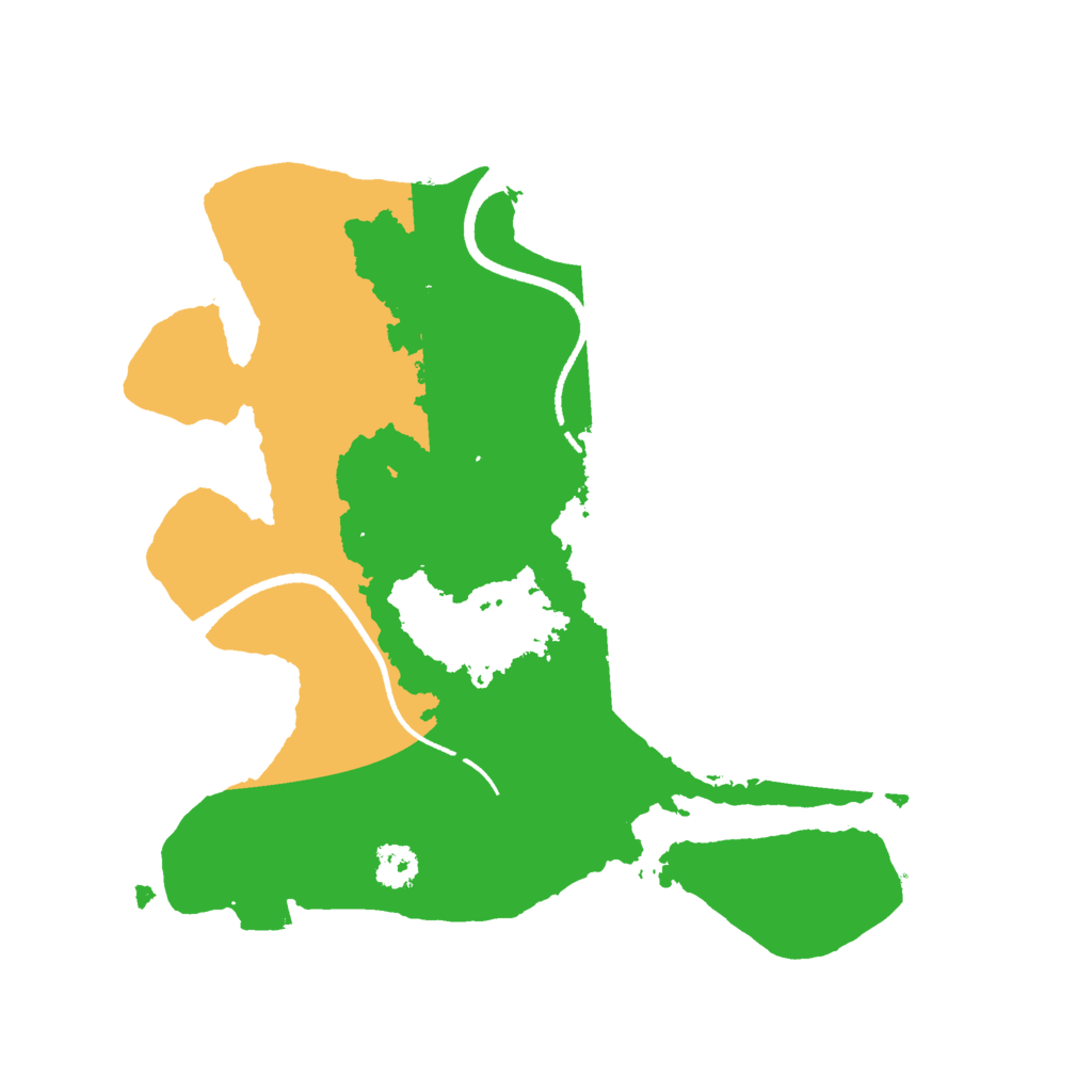 Biome Rust Map: Procedural Map, Size: 2500, Seed: 132