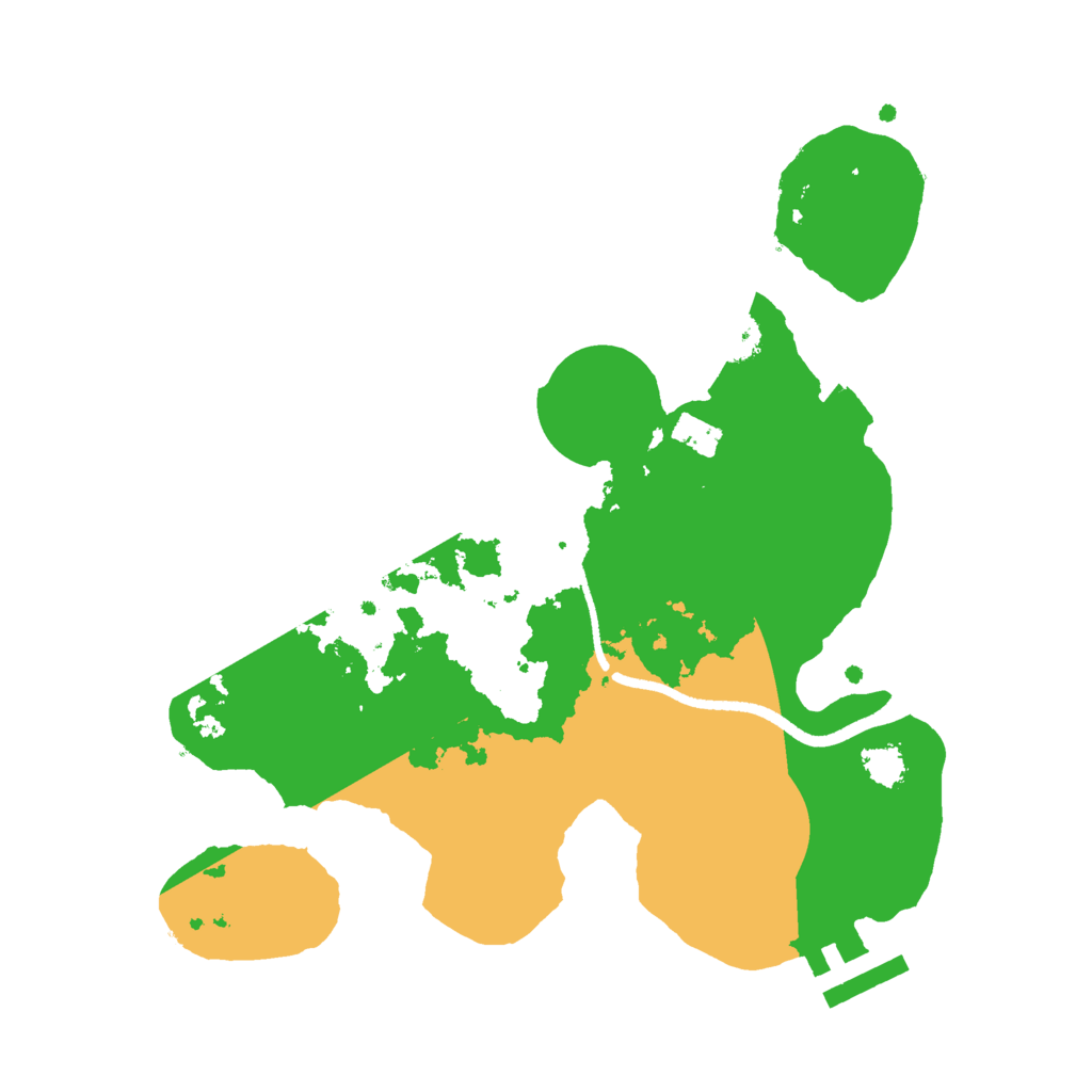 Biome Rust Map: Procedural Map, Size: 2500, Seed: 591498405