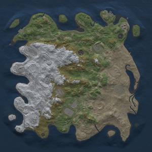Thumbnail Rust Map: Procedural Map, Size: 4250, Seed: 1884963395, 19 Monuments
