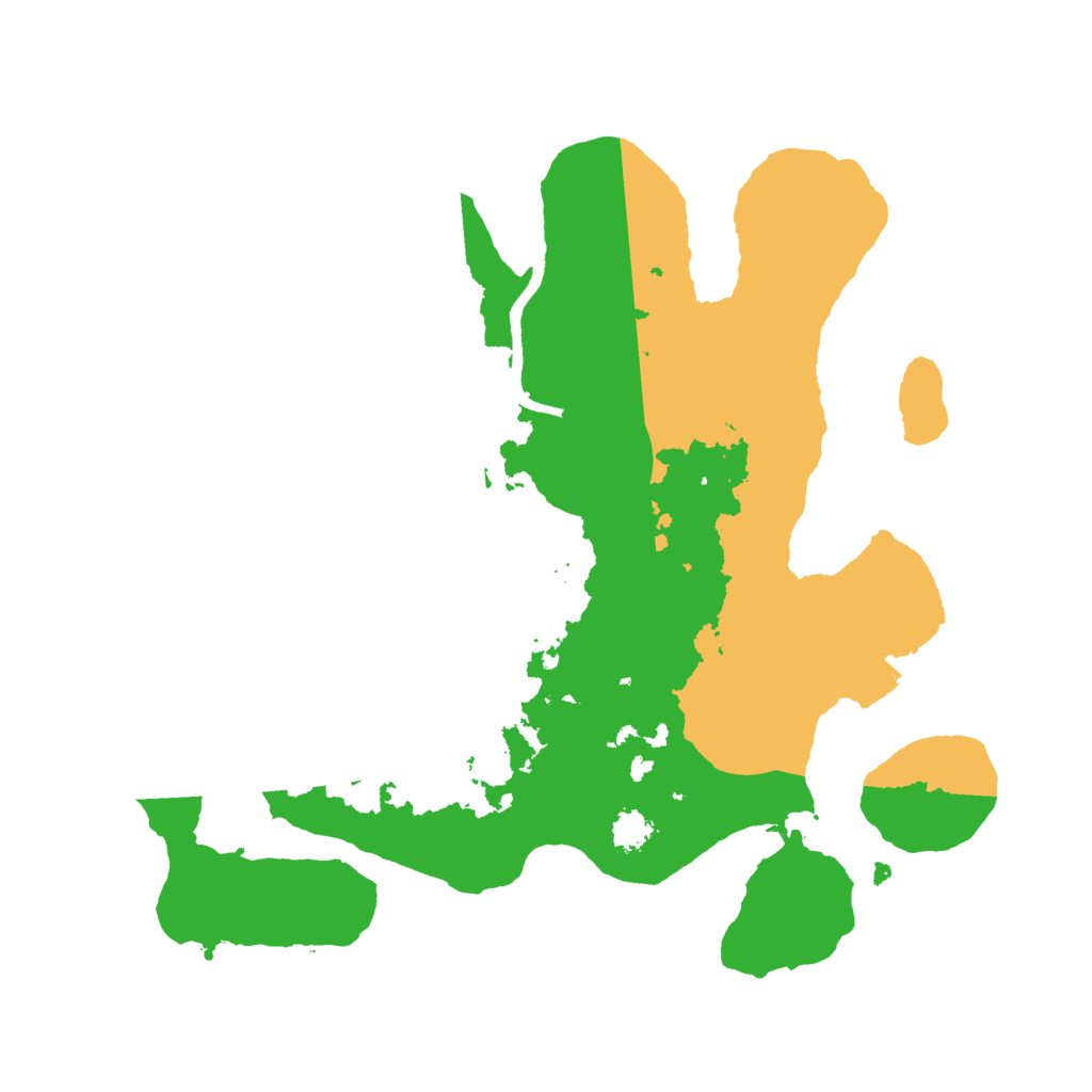 Biome Rust Map: Procedural Map, Size: 2500, Seed: 256