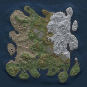 Thumbnail Rust Map: Procedural Map, Size: 3500, Seed: 886879848, 14 Monuments