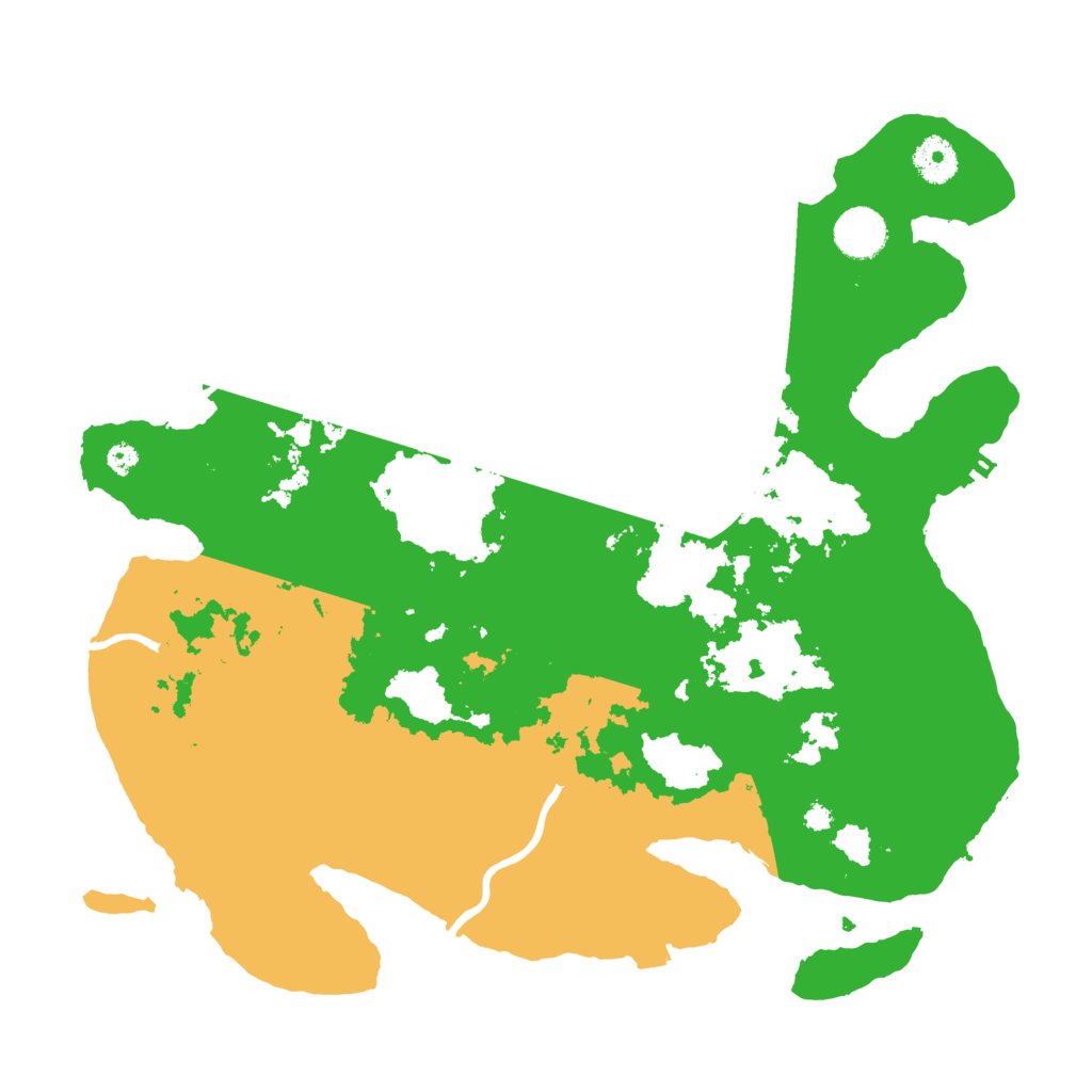 Biome Rust Map: Procedural Map, Size: 3700, Seed: 1300123310