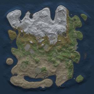 Thumbnail Rust Map: Procedural Map, Size: 3800, Seed: 20231215, 18 Monuments