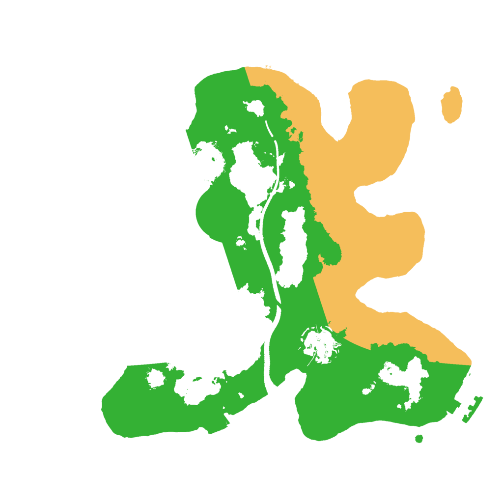 Biome Rust Map: Procedural Map, Size: 2500, Seed: 672196578