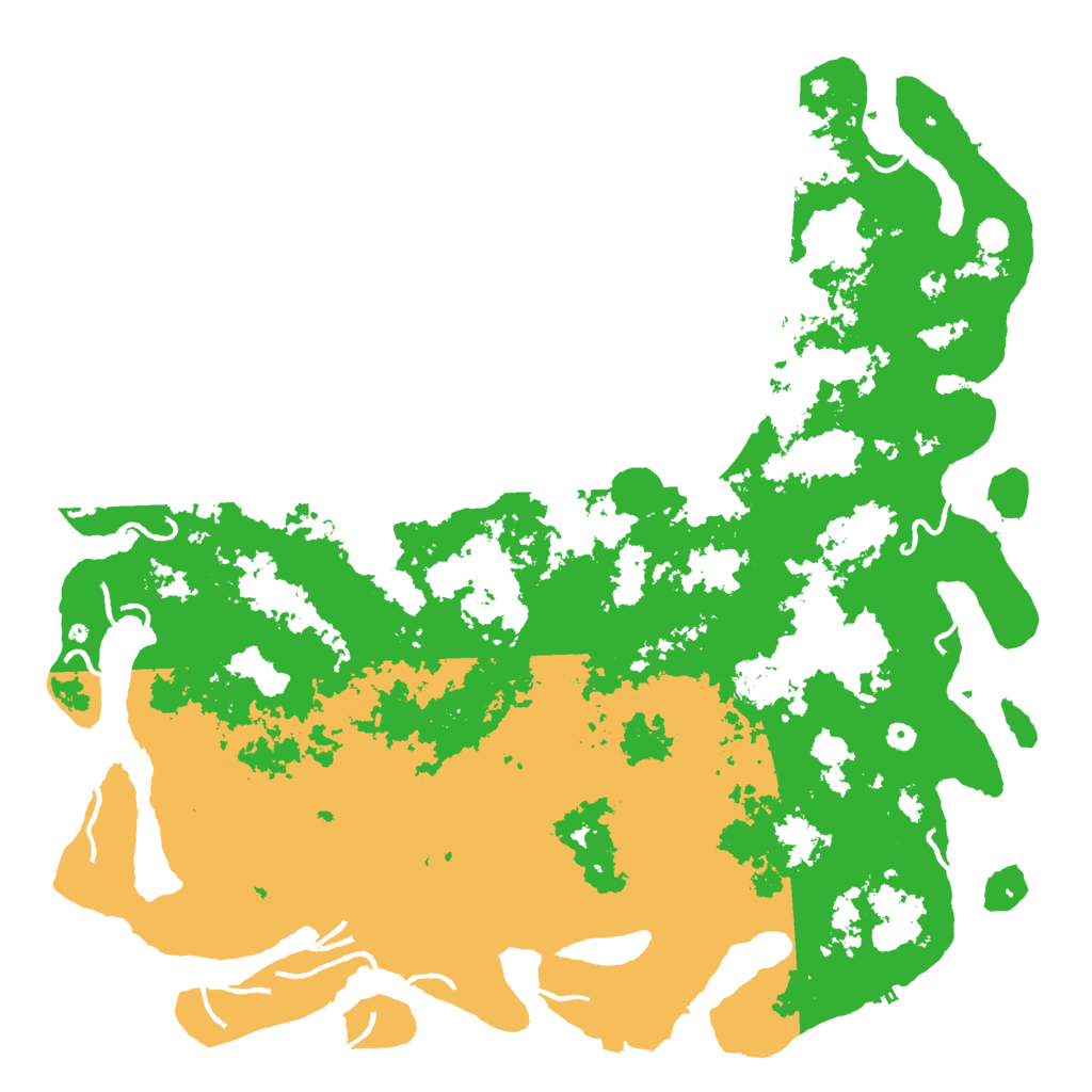 Biome Rust Map: Procedural Map, Size: 6000, Seed: 22222222