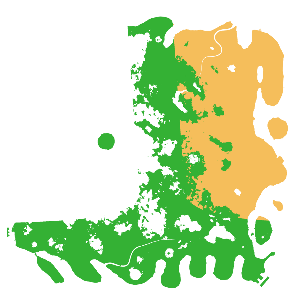 Biome Rust Map: Procedural Map, Size: 5000, Seed: 20240104