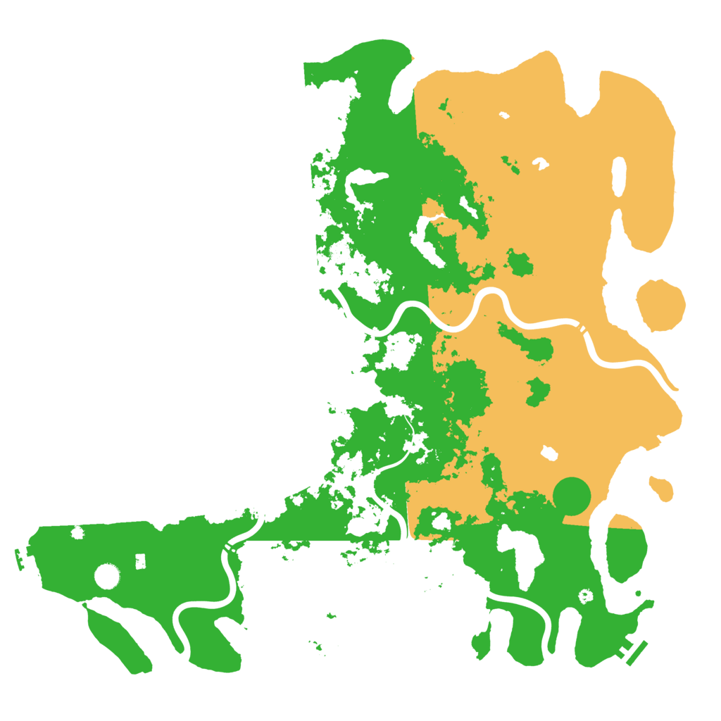Biome Rust Map: Procedural Map, Size: 5000, Seed: 20240104