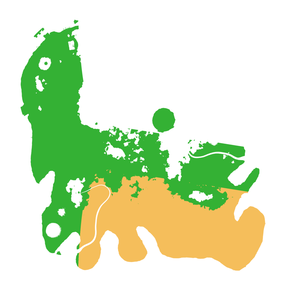 Biome Rust Map: Procedural Map, Size: 3500, Seed: 1236710764