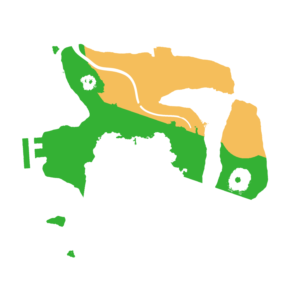 Biome Rust Map: Procedural Map, Size: 2000, Seed: 349459772