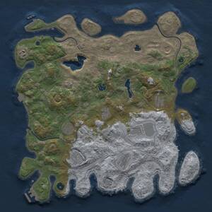 Thumbnail Rust Map: Procedural Map, Size: 4250, Seed: 1092247150, 16 Monuments