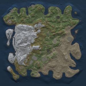 Thumbnail Rust Map: Procedural Map, Size: 4250, Seed: 1277727822, 19 Monuments