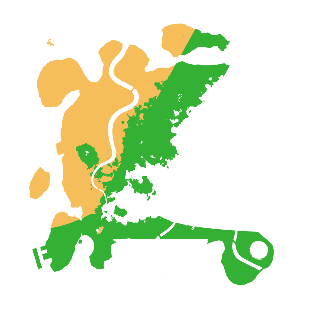 Biome Rust Map: Procedural Map, Size: 3100, Seed: 326961