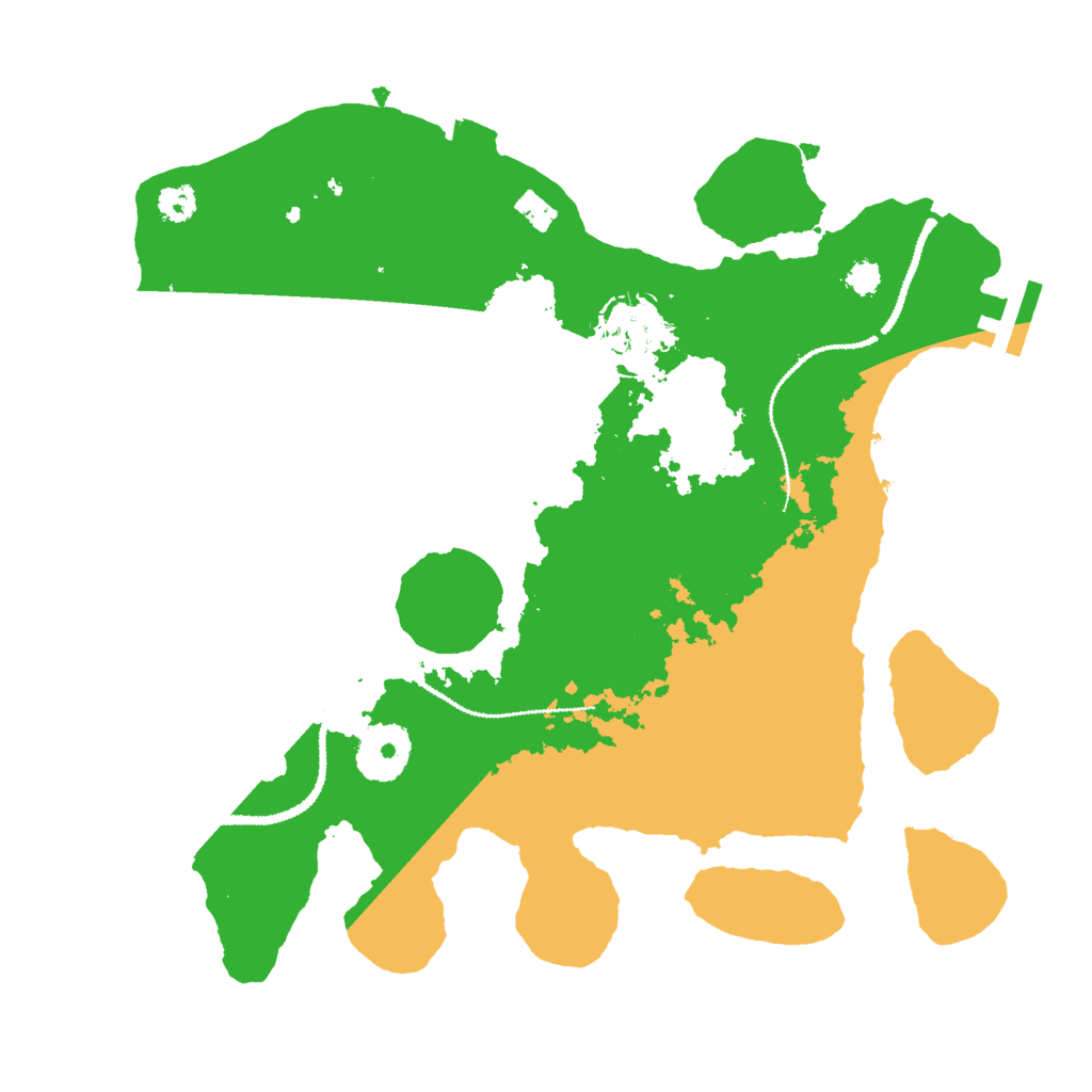Biome Rust Map: Procedural Map, Size: 2900, Seed: 3486489