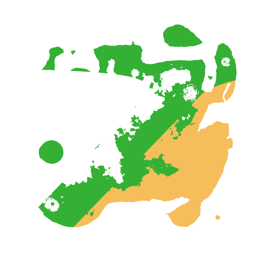 Biome Rust Map: Procedural Map, Size: 3000, Seed: 550948252