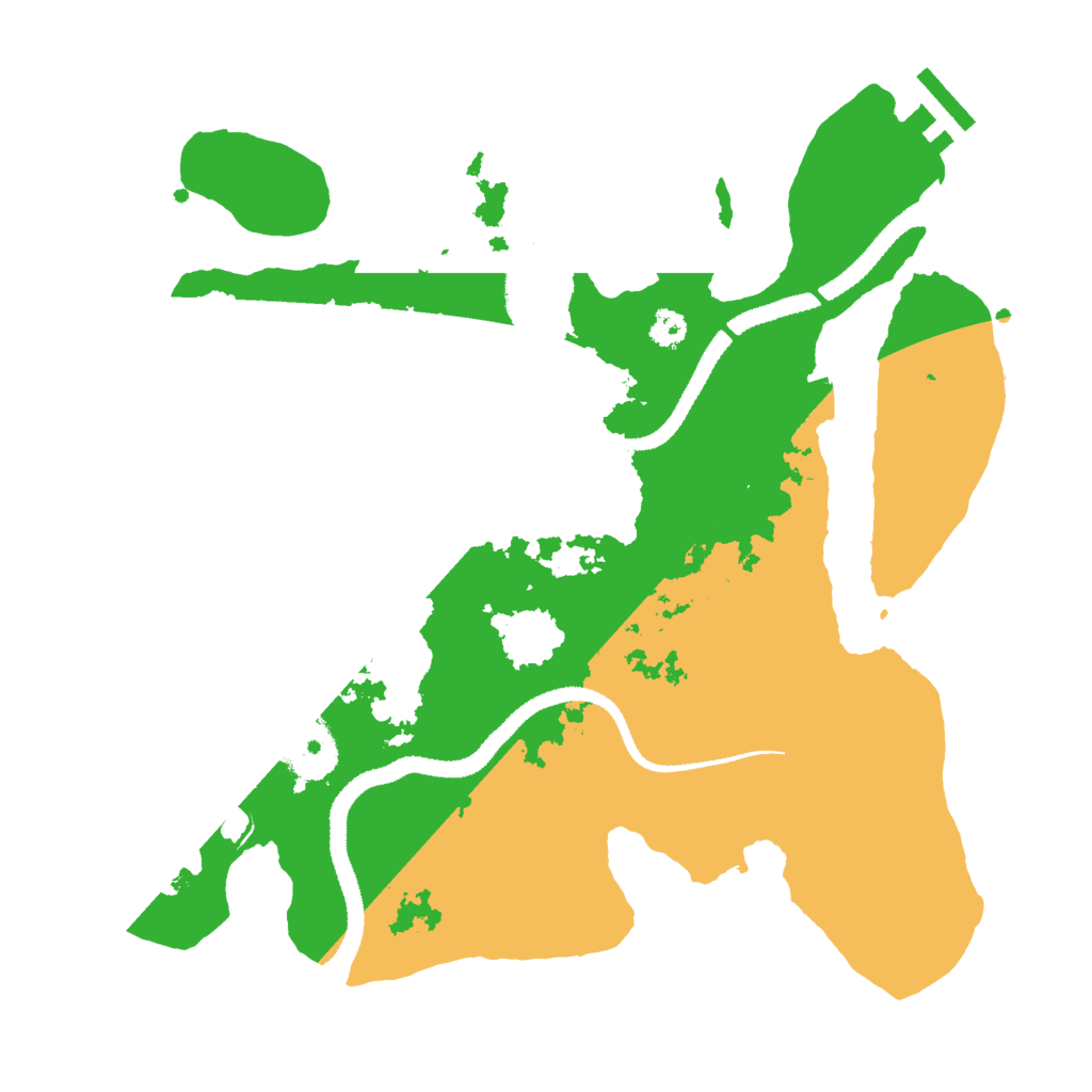 Biome Rust Map: Procedural Map, Size: 3000, Seed: 11611