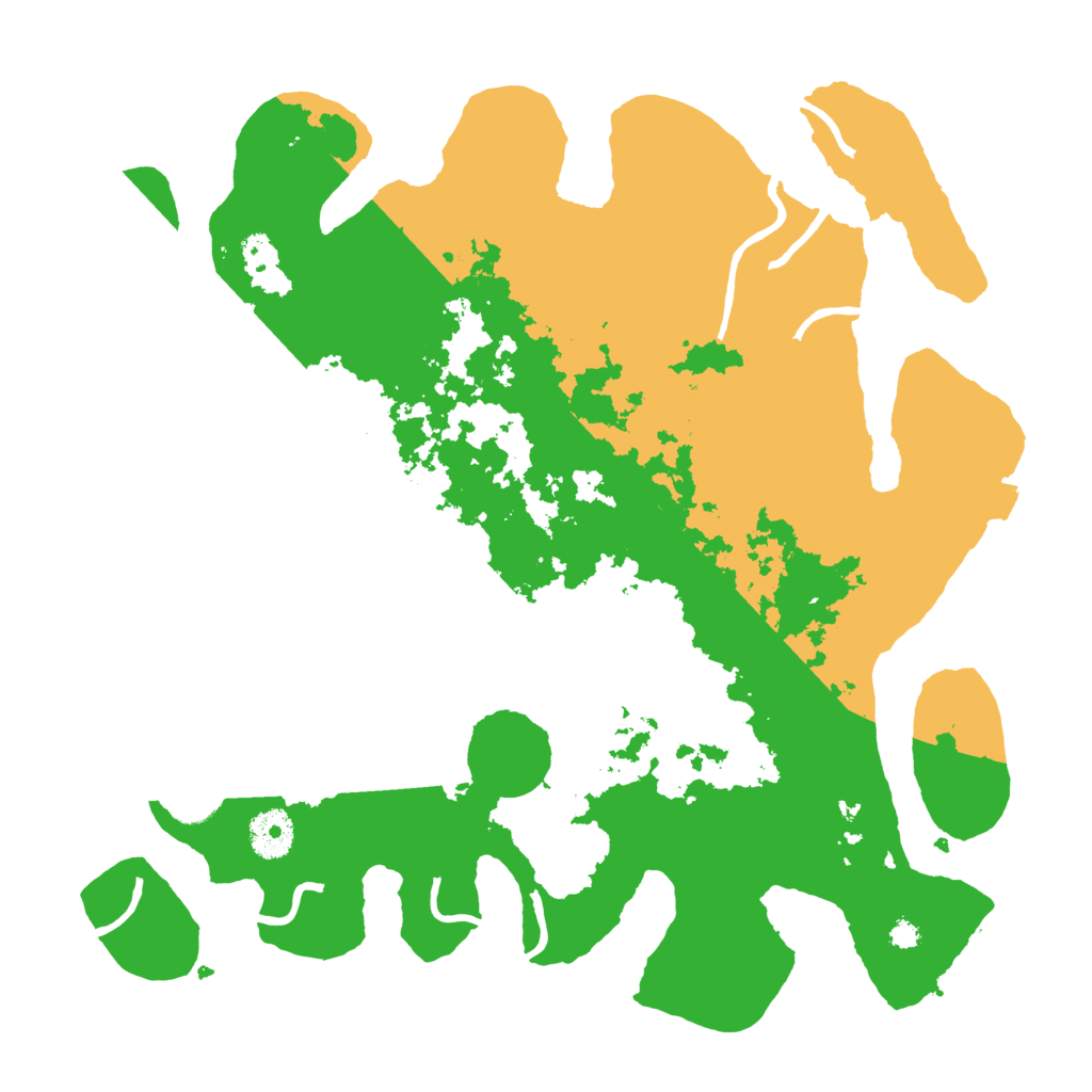 Biome Rust Map: Procedural Map, Size: 3500, Seed: 20497