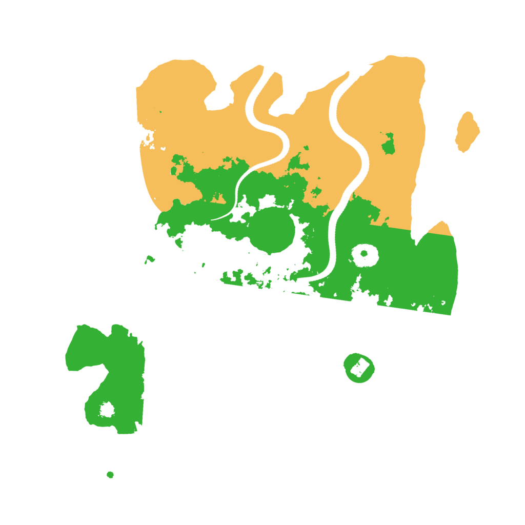 Biome Rust Map: Procedural Map, Size: 3100, Seed: 1119609531