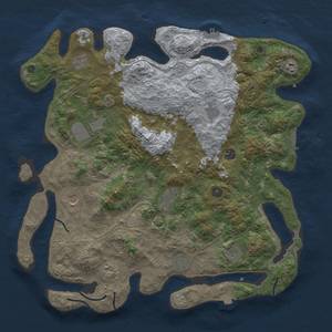 Thumbnail Rust Map: Procedural Map, Size: 4500, Seed: 2128969549, 19 Monuments
