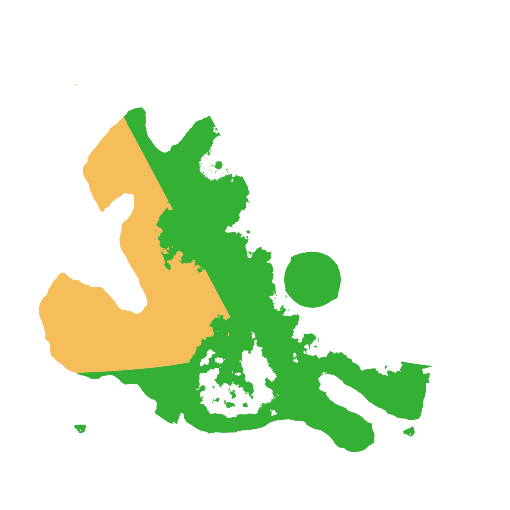 Biome Rust Map: Procedural Map, Size: 2400, Seed: 188890064