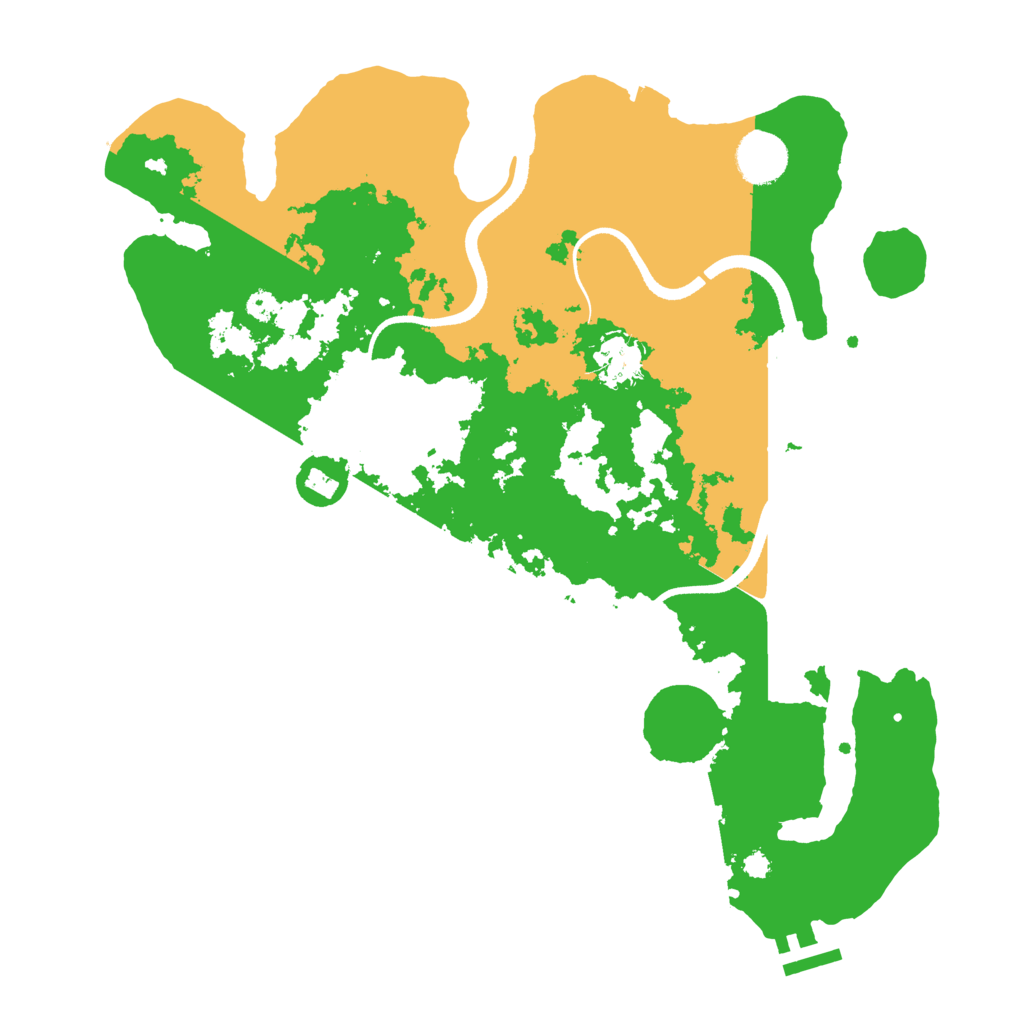 Biome Rust Map: Procedural Map, Size: 3500, Seed: 468363069