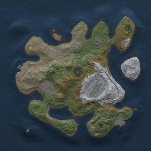 Thumbnail Rust Map: Procedural Map, Size: 2500, Seed: 752504781, 7 Monuments