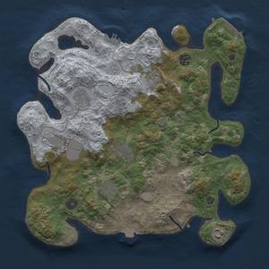 Thumbnail Rust Map: Procedural Map, Size: 3500, Seed: 1073539920, 16 Monuments