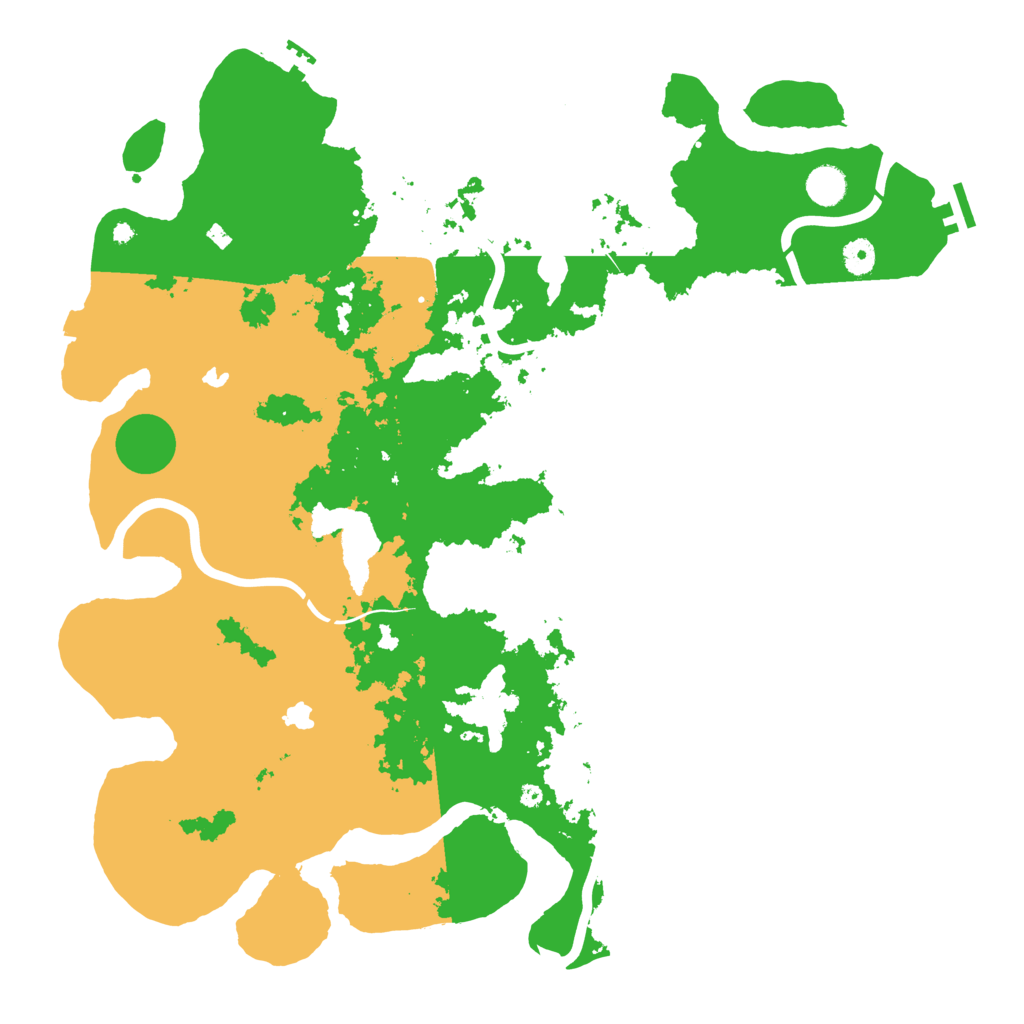 Biome Rust Map: Procedural Map, Size: 4500, Seed: 999545257