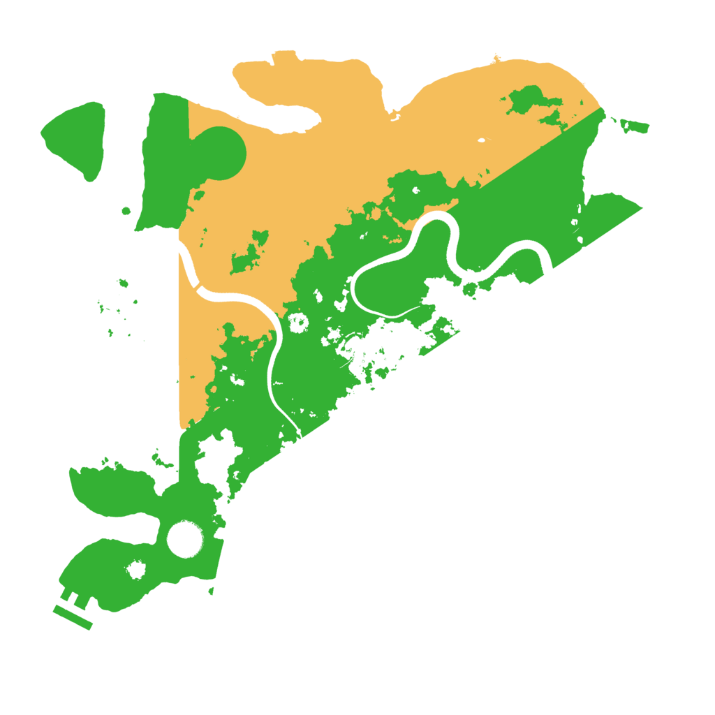 Biome Rust Map: Procedural Map, Size: 3500, Seed: 527137070