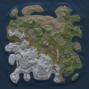 Thumbnail Rust Map: Procedural Map, Size: 4000, Seed: 1123294691, 19 Monuments