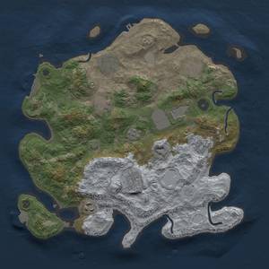 Thumbnail Rust Map: Procedural Map, Size: 3500, Seed: 475701060, 15 Monuments