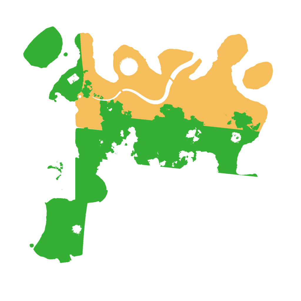 Biome Rust Map: Procedural Map, Size: 3000, Seed: 13396