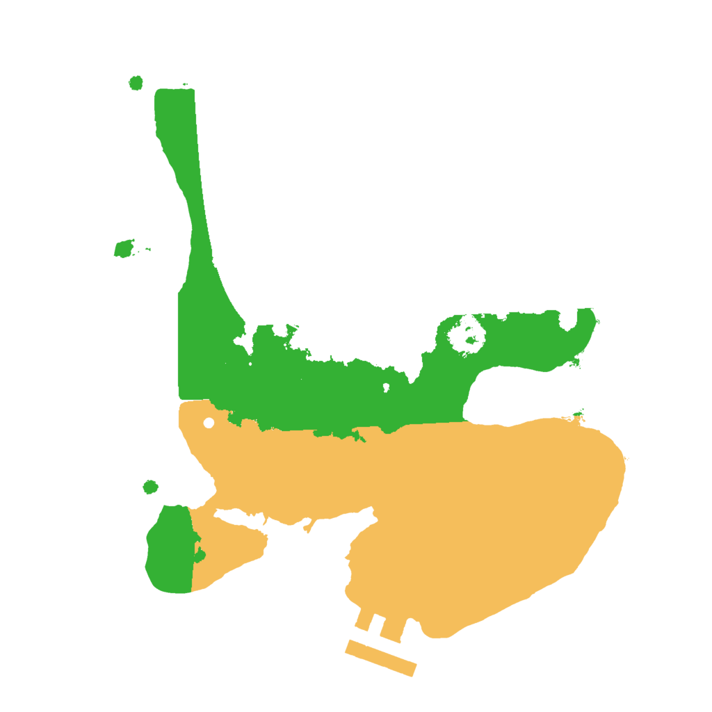 Biome Rust Map: Procedural Map, Size: 2000, Seed: 370787070