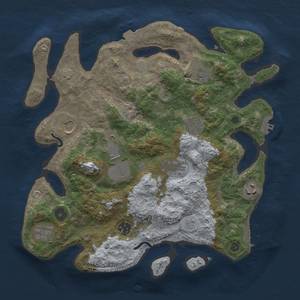 Thumbnail Rust Map: Procedural Map, Size: 3500, Seed: 1631536853, 16 Monuments