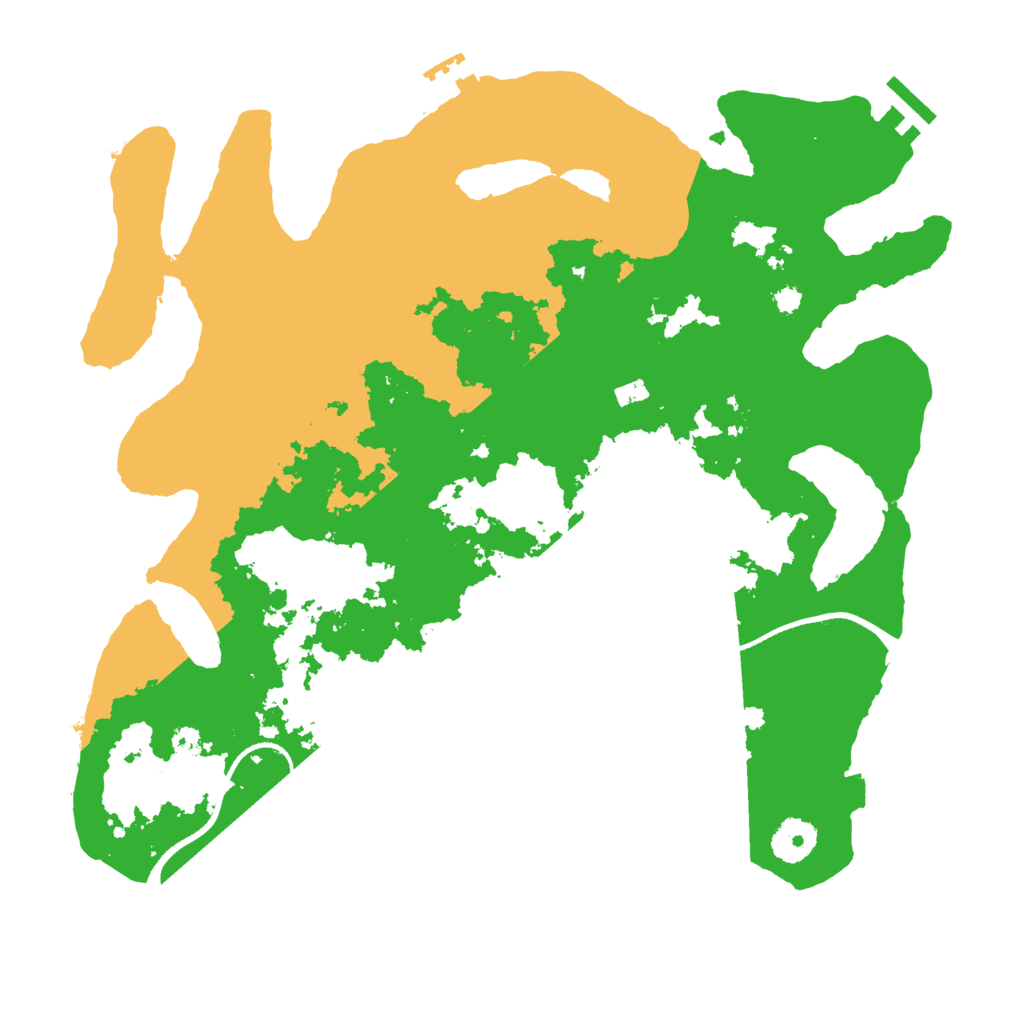 Biome Rust Map: Procedural Map, Size: 3500, Seed: 1631536853