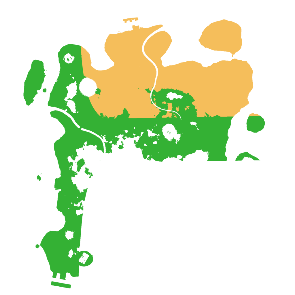 Biome Rust Map: Procedural Map, Size: 3000, Seed: 31463