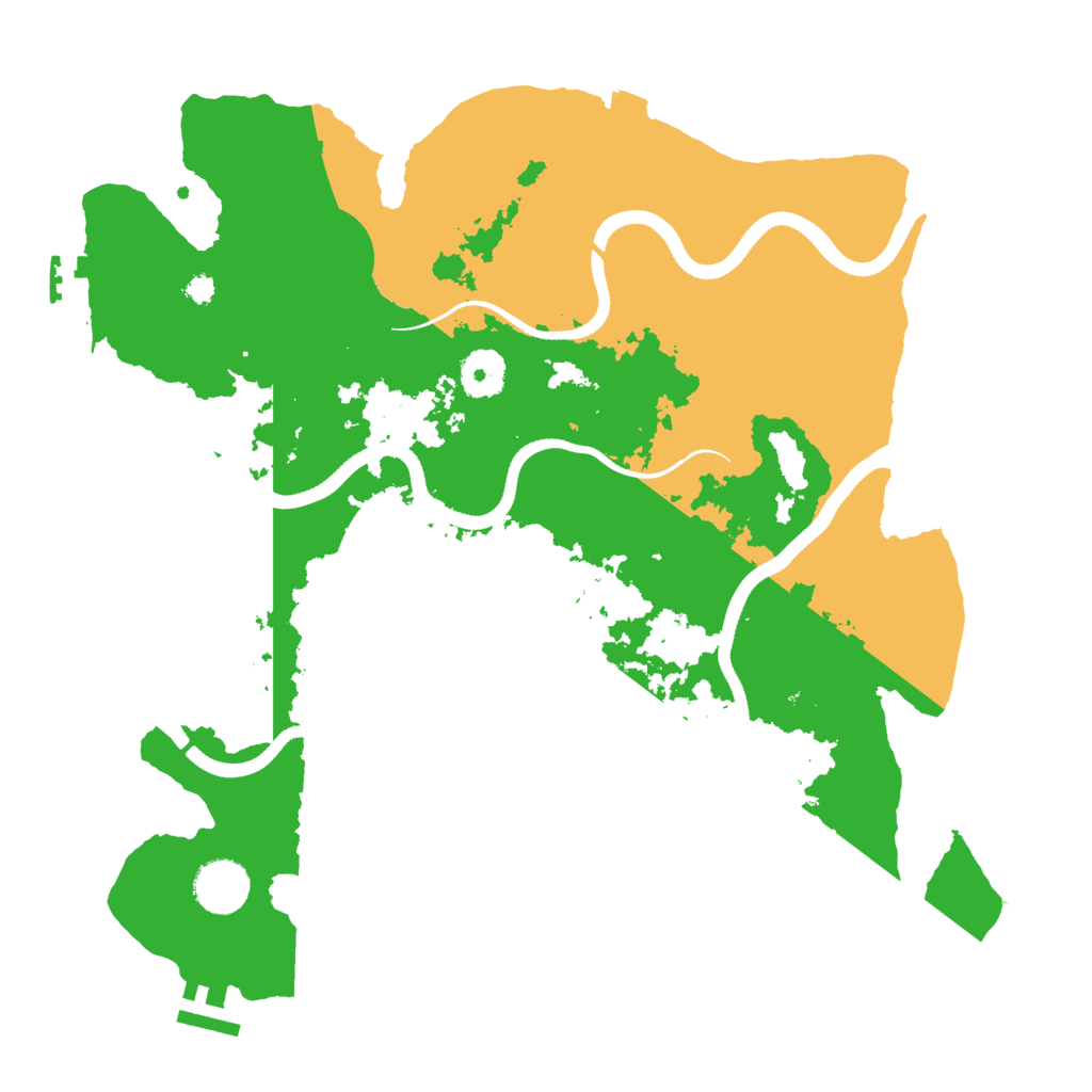 Biome Rust Map: Procedural Map, Size: 3500, Seed: 2044061251