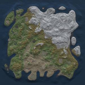 Thumbnail Rust Map: Procedural Map, Size: 4500, Seed: 1936461790, 19 Monuments