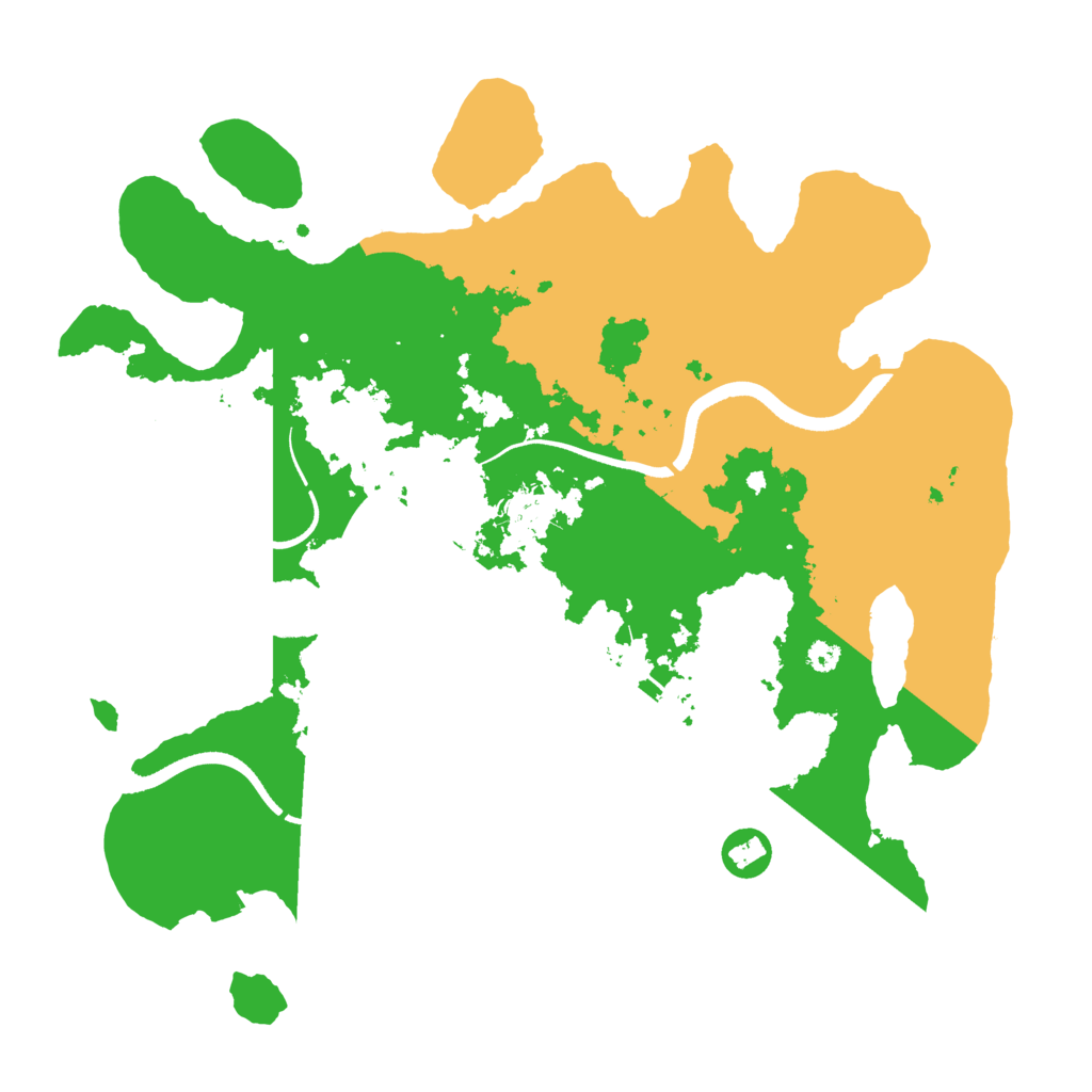 Biome Rust Map: Procedural Map, Size: 3500, Seed: 2117527737