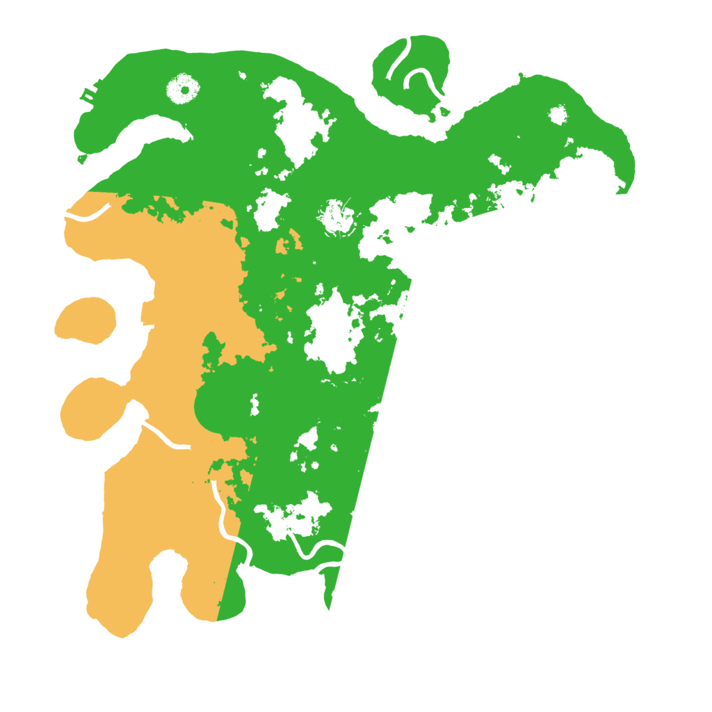Biome Rust Map: Procedural Map, Size: 3500, Seed: 10193332