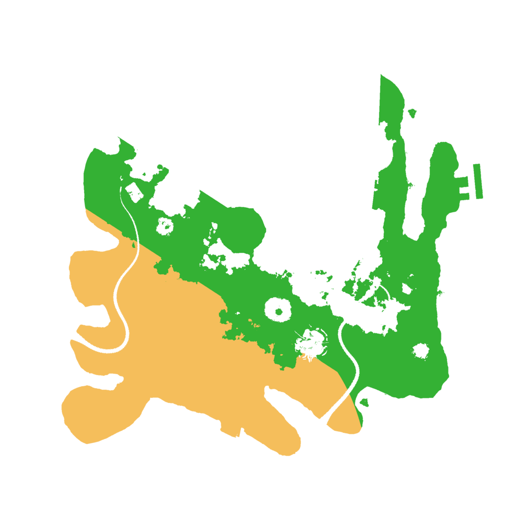 Biome Rust Map: Procedural Map, Size: 3000, Seed: 2032077205