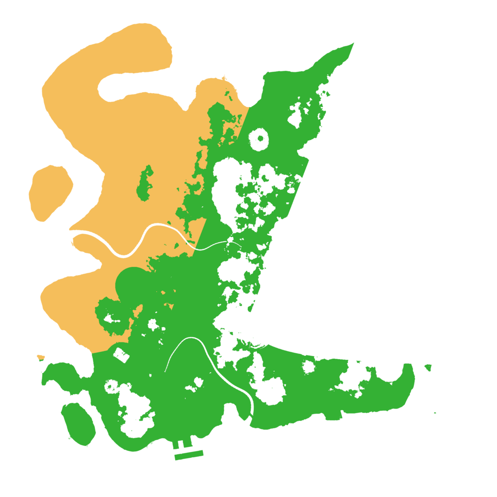 Biome Rust Map: Procedural Map, Size: 3500, Seed: 1761734549