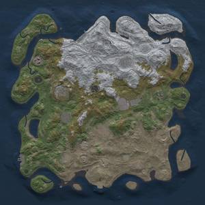 Thumbnail Rust Map: Procedural Map, Size: 4250, Seed: 1768173936, 19 Monuments