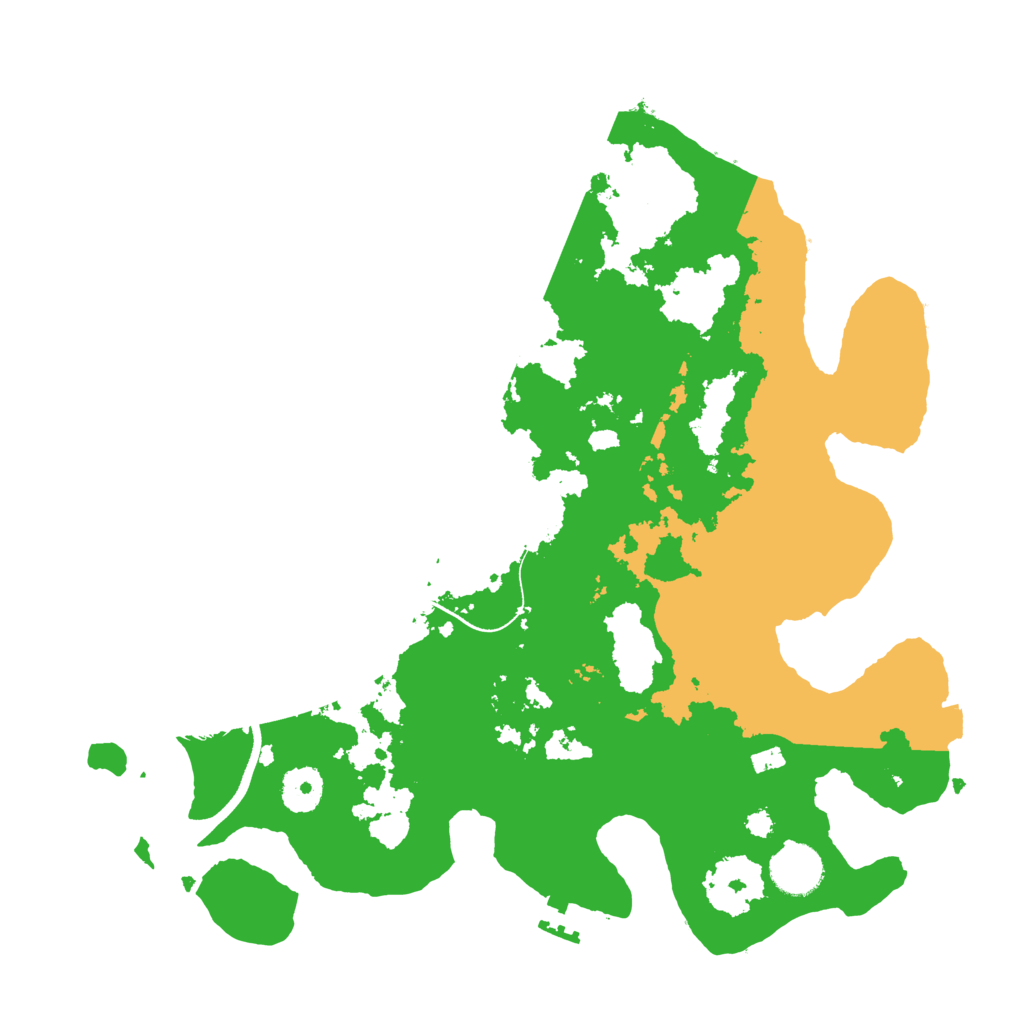 Biome Rust Map: Procedural Map, Size: 3500, Seed: 256287002