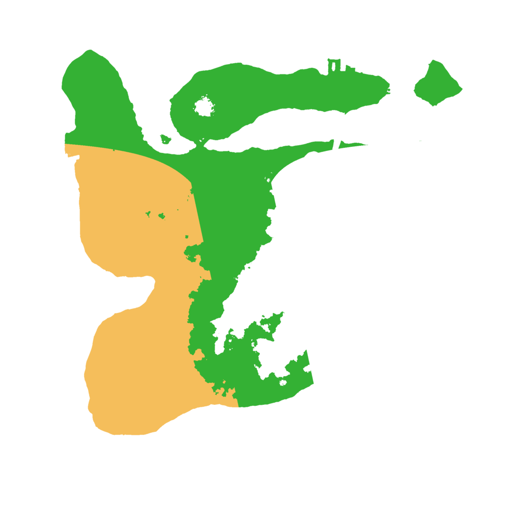 Biome Rust Map: Procedural Map, Size: 2500, Seed: 32151