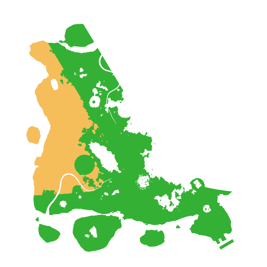 Biome Rust Map: Procedural Map, Size: 3500, Seed: 393748620