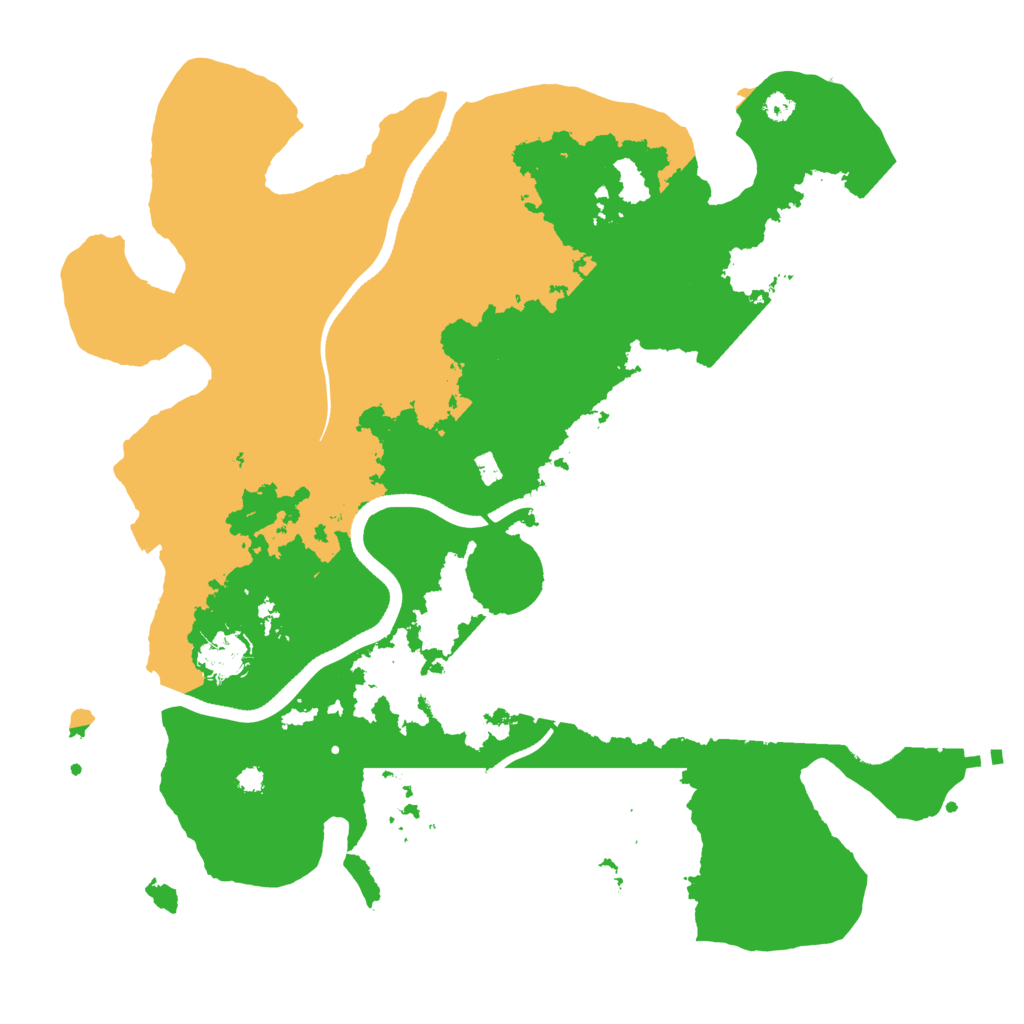 Biome Rust Map: Procedural Map, Size: 3600, Seed: 11912