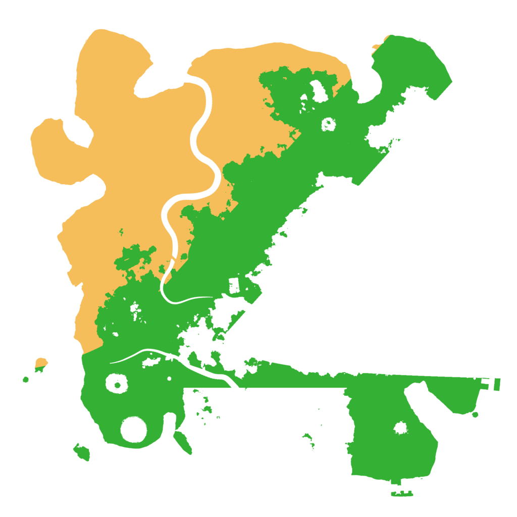 Biome Rust Map: Procedural Map, Size: 3600, Seed: 11912
