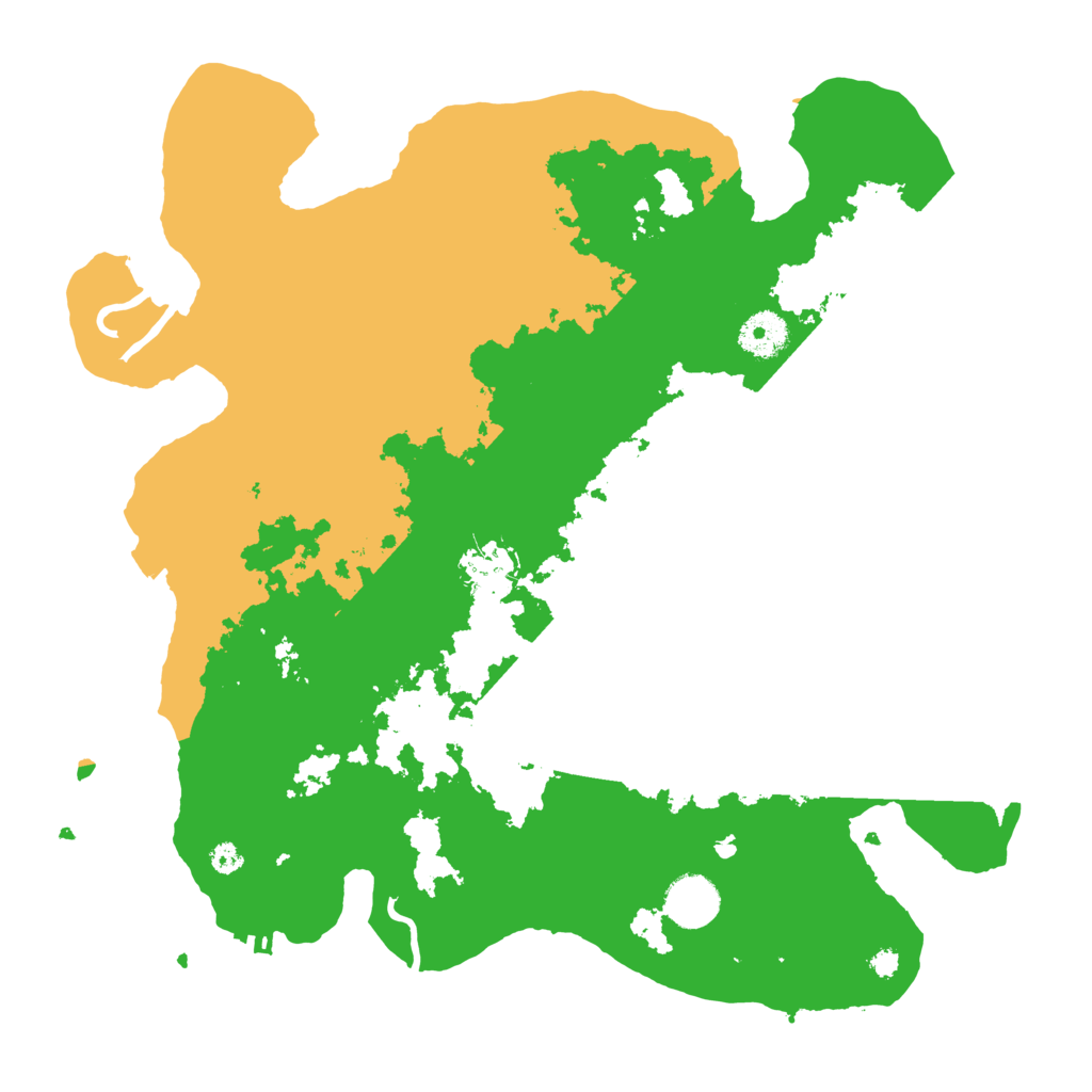 Biome Rust Map: Procedural Map, Size: 3600, Seed: 11912